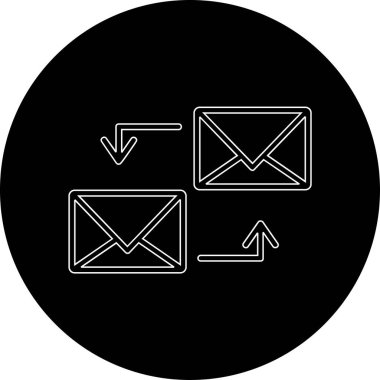 e- posta simgesi, vektör illüstrasyonu