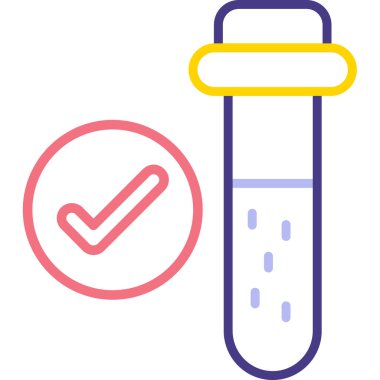 test simgesi vektör illüstrasyonu