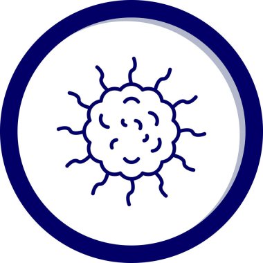 Virüs. Web simgesi basit illüstrasyon