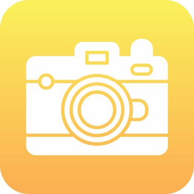 Kamera simgesi, düz tasarım