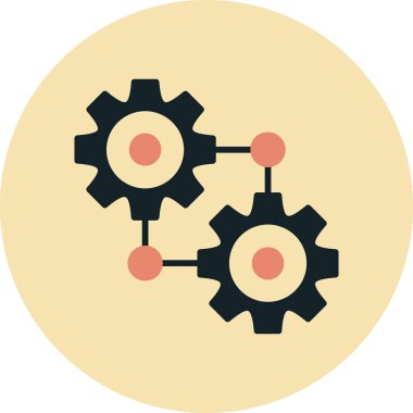 dişli simgesi vektör illüstrasyonu