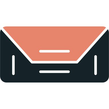 e-posta vektörü düz simgesi