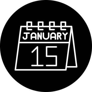 Takvim simgesi, vektör çizimi