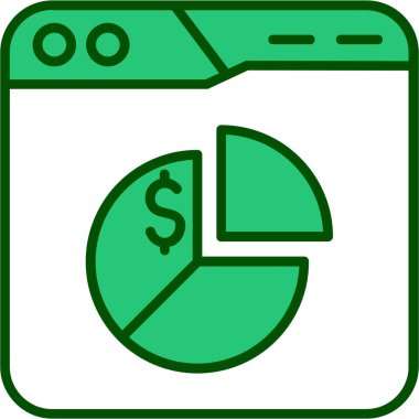 Dolar simgesi vektör illüstrasyonu