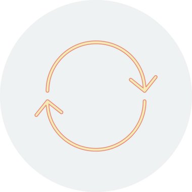 Oklar daire vektör simgesi