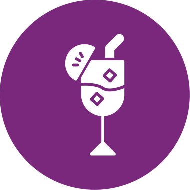 şarap cam ikonu vektör illüstrasyonu