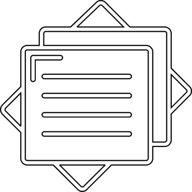 belge simgesi vektör illüstrasyonu