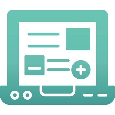 Bilgisayar. Web simgesi vektör illüstrasyonu