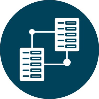 veritabanı vektör simgesi düzenlenebilir vektör illüstrasyonu.