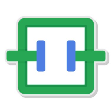 Müzik. Web simgesi basit illüstrasyon