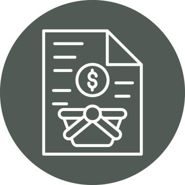 Belge simgesinin vektör illüstrasyonu