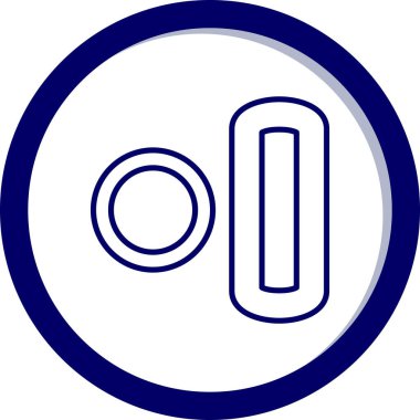 Modern bir simgenin vektör illüstrasyonu