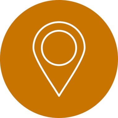 Konum simgesinin vektör illüstrasyonu