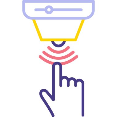 Bir wifi simgesinin vektör illüstrasyonu