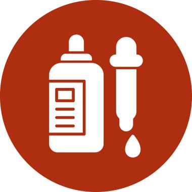 Sıvı, vektör illüstrasyonlu bir şişe.