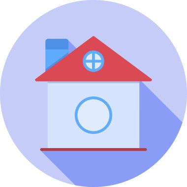 Ev web simgesi, vektör çizim