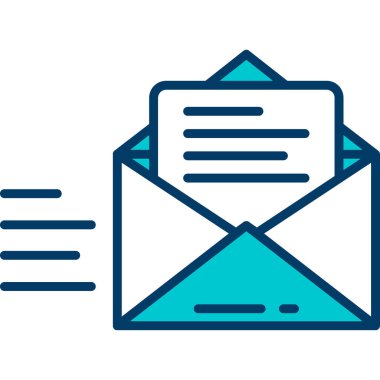 posta zarfı ileti simgesi doldurulmuş özet biçimi