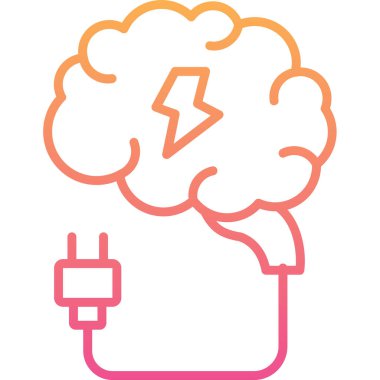 Elektrik simgesinin vektör illüstrasyonu