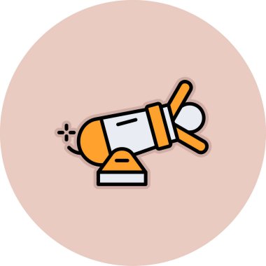 uydu simgesi vektör illüstrasyonu