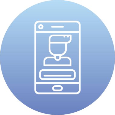 kahve makinesi simgesi, illüstrasyon