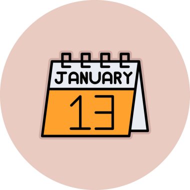 Takvim simgesi, vektör çizimi