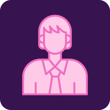 Bir kadın simgesinin vektör illüstrasyonu