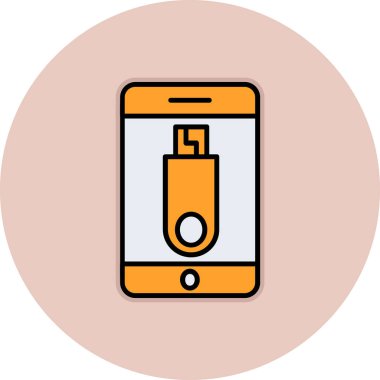 Smartphone web simgesi, vektör çizim