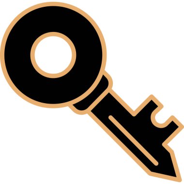 anahtar simgesi, vektör illüstrasyonu