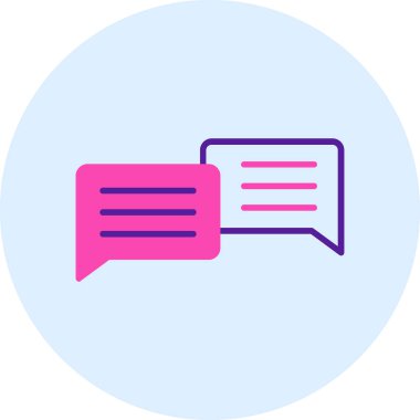 Konuş. Web simgesi basit illüstrasyon