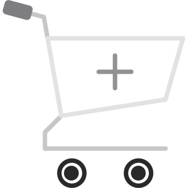 Alışveriş arabası vektör simgesi