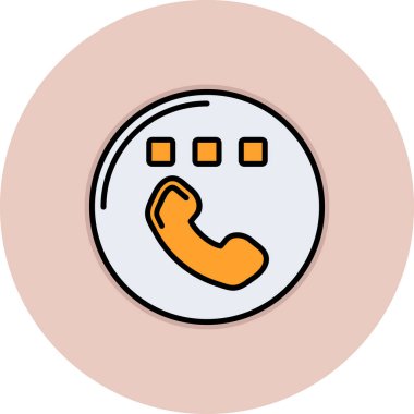 telefon simgesi vektör illüstrasyonu