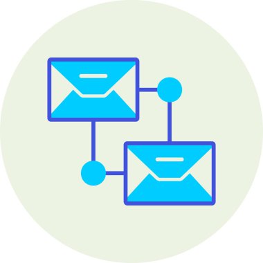 E-posta. Web simgesi basit illüstrasyon