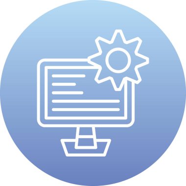 seo modern simgesinin vektör illüstrasyonu