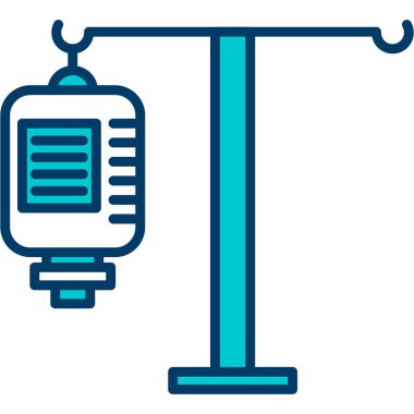 Bir kitabın mavi çizgi simgesinin vektör çizimi