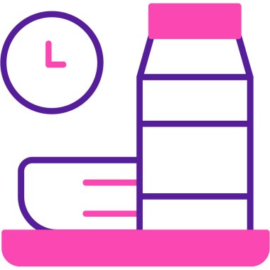 Saat simgesinin vektör illüstrasyonu