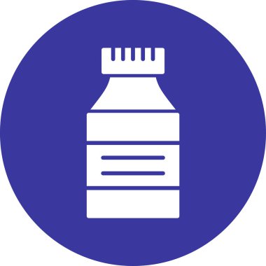 Bir şişe suyun vektör çizimi