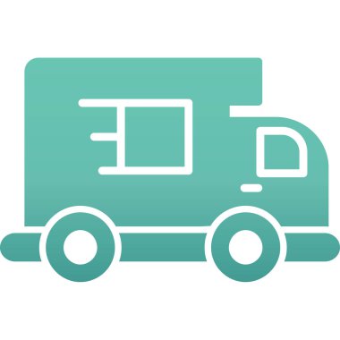 Kamyon ikonu. Web simgesi