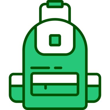 Çanta. Web simgesi basit illüstrasyon