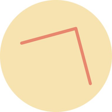 Düz biçimli ok yönü simgesi