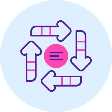 Molekül simgesi vektör illüstrasyonu