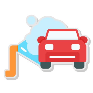 - Araba. Web simgesi basit illüstrasyon