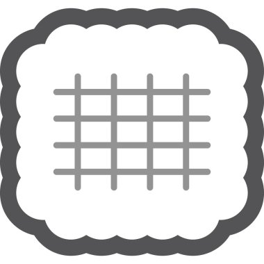 ana hatlarıyla ekmek yiyecek simgesi