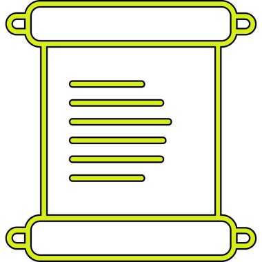 Metin için boş bir sayfanın vektör illüstrasyonuName