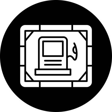 Bir bilgisayarın vektör illüstrasyonu