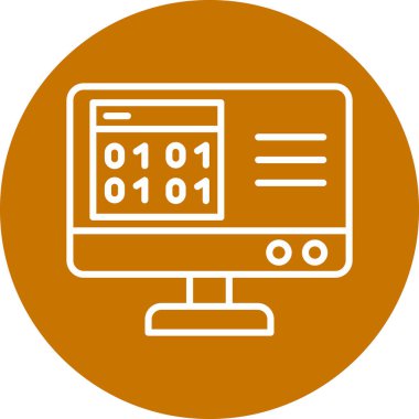 Bilgisayar. Web simgesi basit illüstrasyon