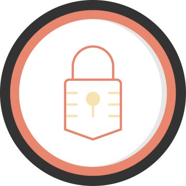 ikon vektör illüstrasyonunu kilitle