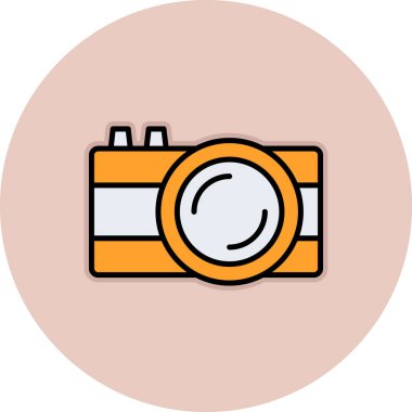 kamera simgesi vektör illüstrasyonu