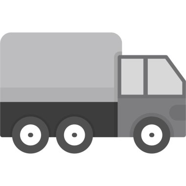 kargo kamyonu vektör simgesi