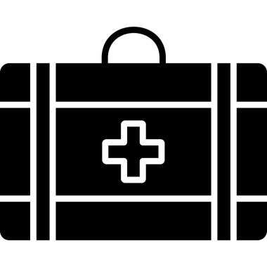 İlk yardım kiti simgesi. İlk yardım kiti vektör simgesi beyaz arka plan üzerinde izole web tasarımı için basit örnek