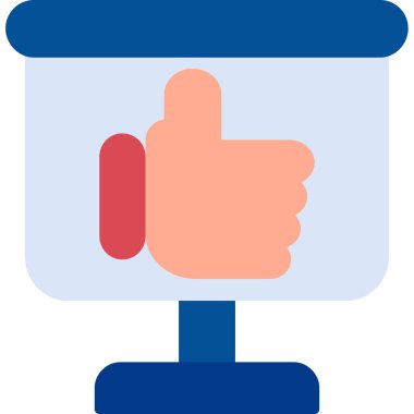 başparmak yukarı simgesi, vektör illüstrasyonu